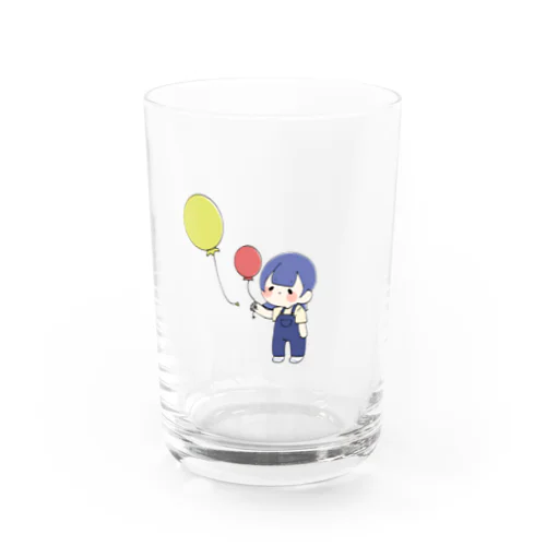 balloon  girl Water Glass