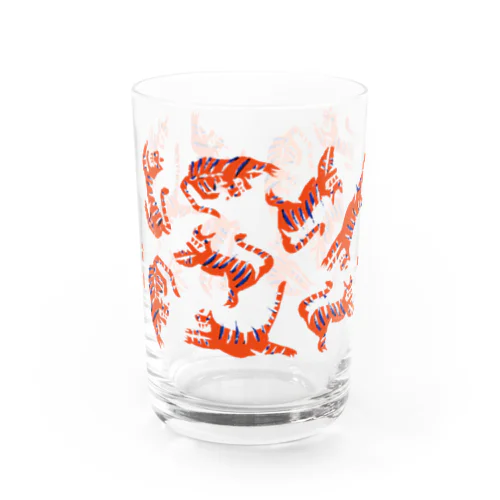 [TIGER] orange Water Glass