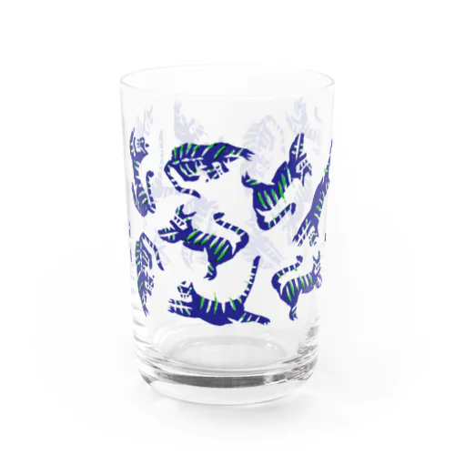 [TIGER] navy Water Glass