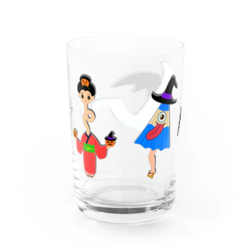 ハロウィンしてみたい妖怪さんたち Water Glass