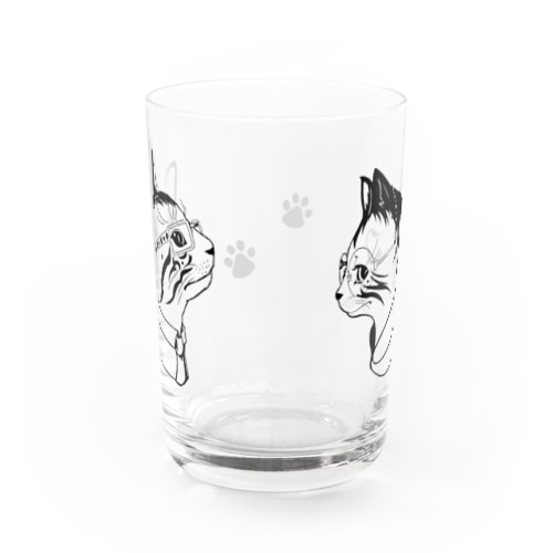 おしゃネコたちのグラス Water Glass