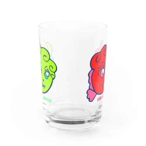 どらごん（Red&Green） Water Glass