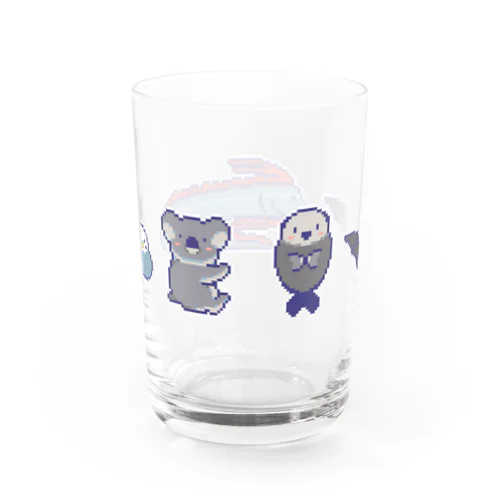 しりとりドットアニマル Water Glass