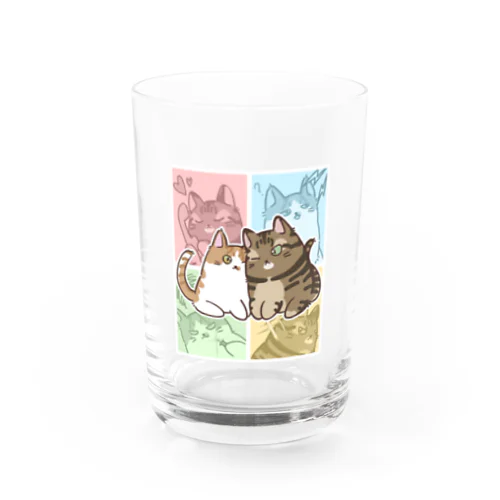 ポン君とクー君 Water Glass