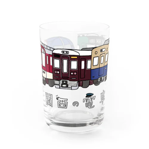 関西の電車 Water Glass