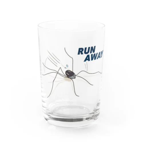 RUN AWAY！ザトウムシくん Water Glass