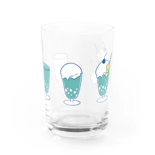 くまとソーダ Water Glass