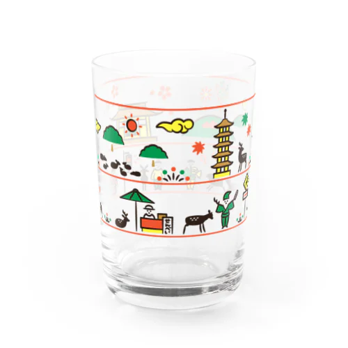 奈良絵風 Water Glass
