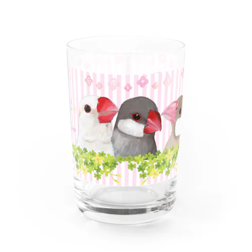 文鳥・ぶんちょ～ず｜スズリ限定デザイン グッズ　Jsparrowava sparrow Water Glass