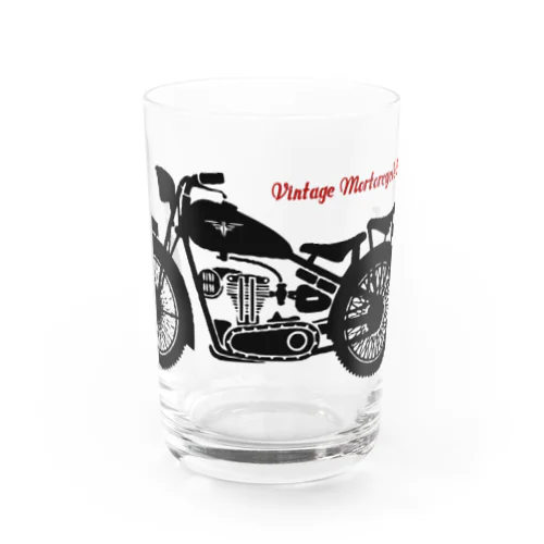 VINTAGE MOTORCYCLE CLUB Water Glass