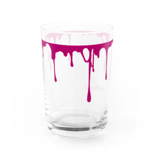 どろどろ　pink　グラス／マグカップ Water Glass