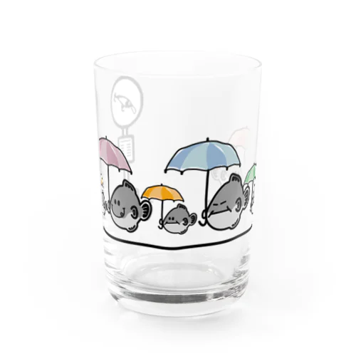 バスまち雨（淡色用） Water Glass