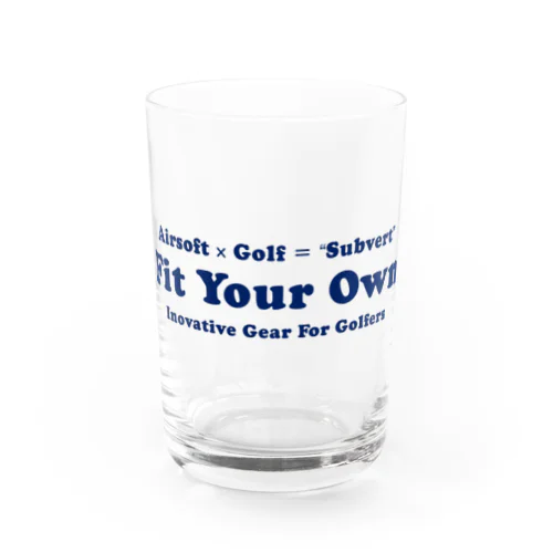 Fit Your Ownロゴ(横：ショップカラー) Water Glass