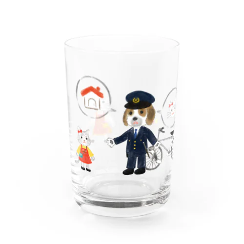 いぬのおまわりさん Water Glass