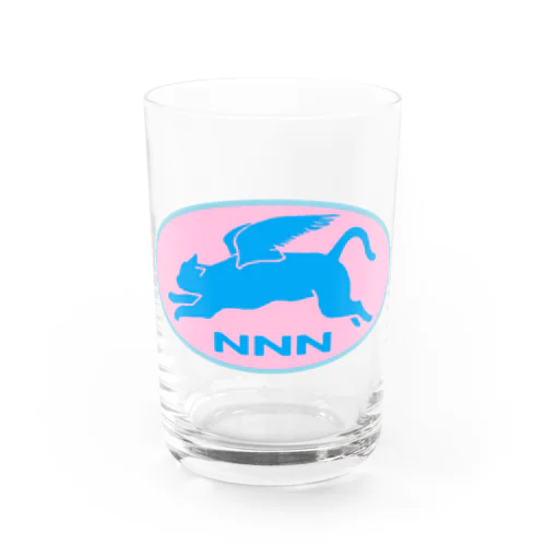 NNN（ねこねこネットワーク）ロゴっぽ。みずいろ Water Glass