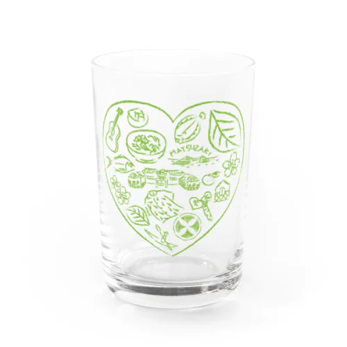 まつざきオハナ・マルシェ　💚グッズ Water Glass