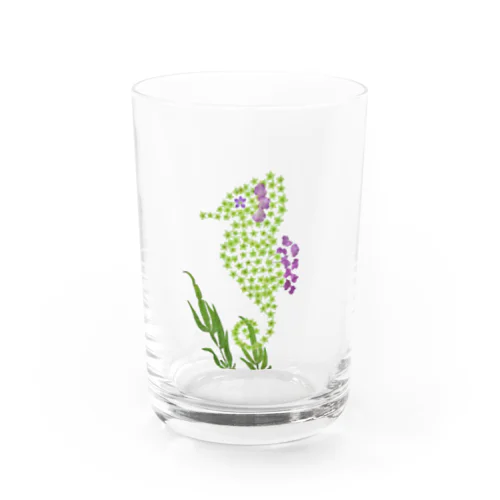 花タツノオトシゴ グラス Water Glass