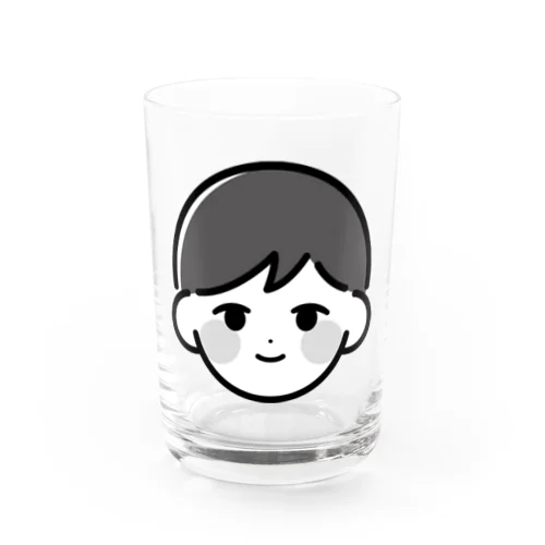 boy_line black Water Glass