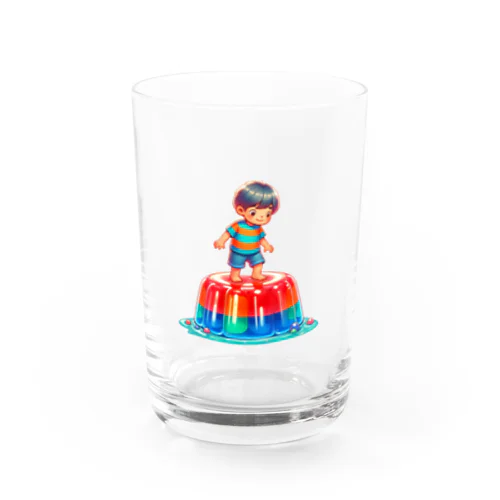 ゼリーの上に立つ少年 Water Glass