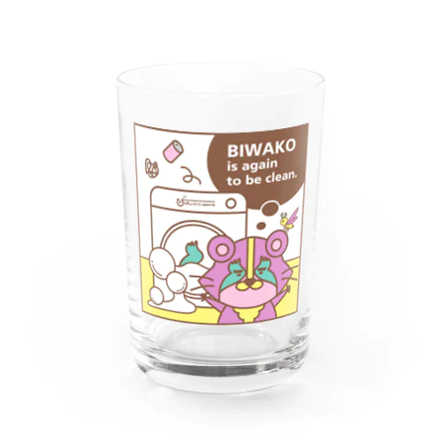 「びわ湖woクリーンniあらいぐま」びわこをせんたくグラス Water Glass