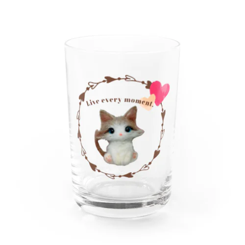 おすましパピ猫/ラグドール Water Glass