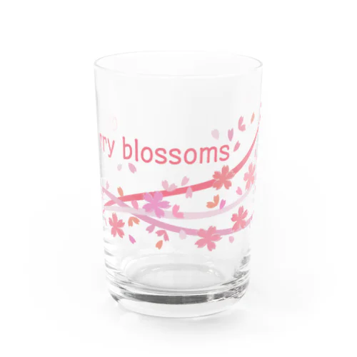 cherry blossoms Water Glass