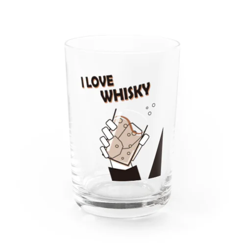 I LOVE WHISKEY-01 Water Glass