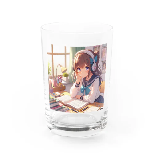 勉強中もリラックス Water Glass