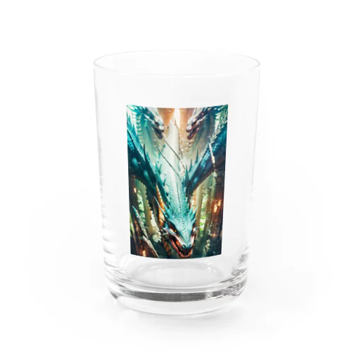 三柱龍神(運気爆上、厄除け、悪縁切り、結界)エメラルドグリーン Water Glass