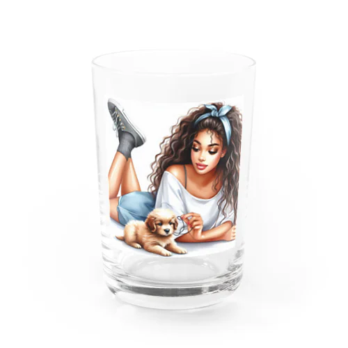 I Love Dog♡ Water Glass