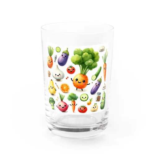 かわいいお野菜 Water Glass