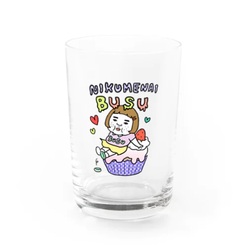 憎めないブスカップケーキ Water Glass