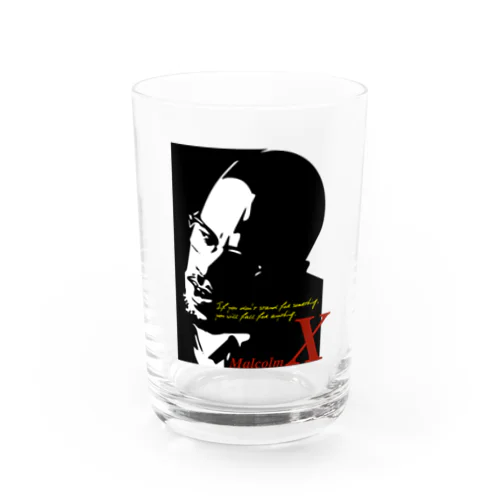 MALCOLM X Water Glass