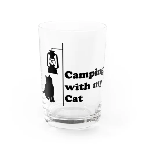 Camping with my Cat 2 Water Glass