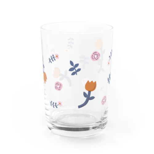 お花パターン1 Water Glass