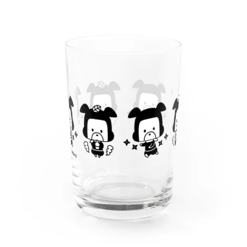 忍者犬たろうくん_P1_BK Water Glass