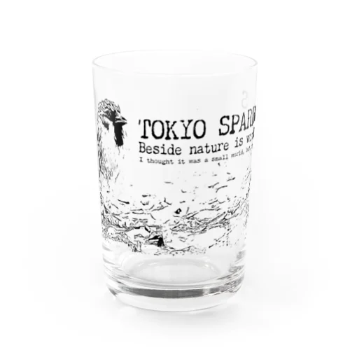 東京すずめ Water Glass