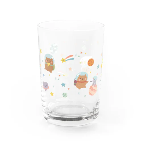 宇宙くま Water Glass