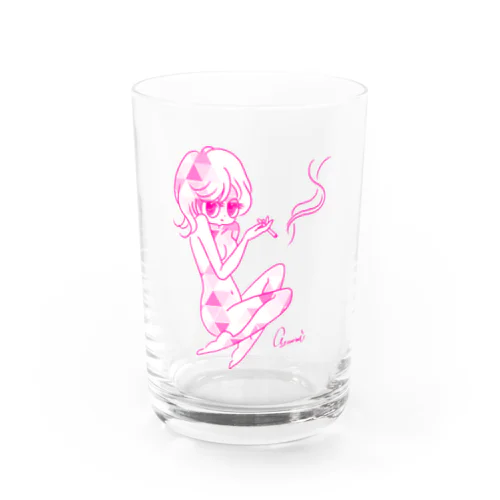 少女 コップ Water Glass