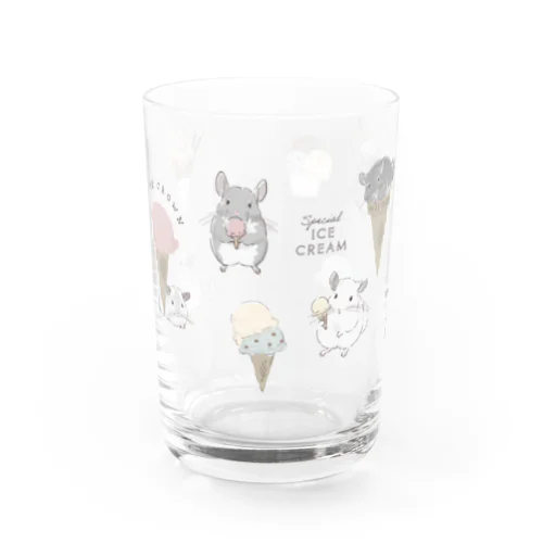 チンチラとIceCream Water Glass