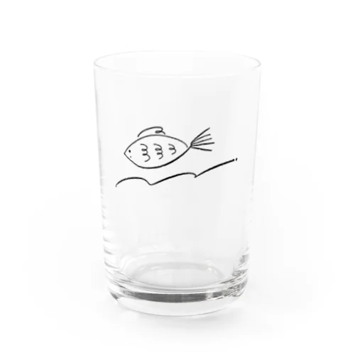 どこまでも(サカナ) Water Glass