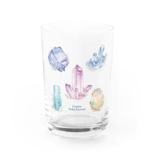 5種の鉱物 水彩風 Water Glass