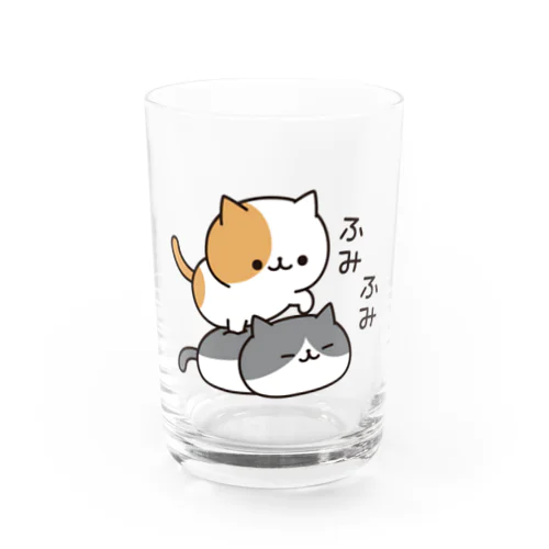 毎日ぶちにゃんこ　ふみふみver. Water Glass