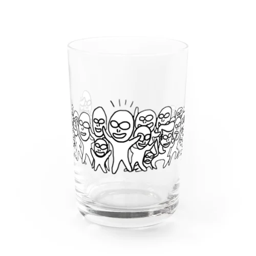 世界は🌏️ひとつ Water Glass