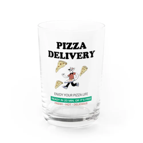 PIZZA DELIVERY Water Glass