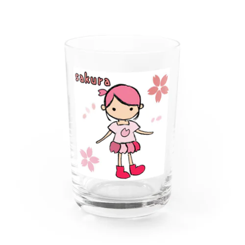 桜の妖精さん Water Glass