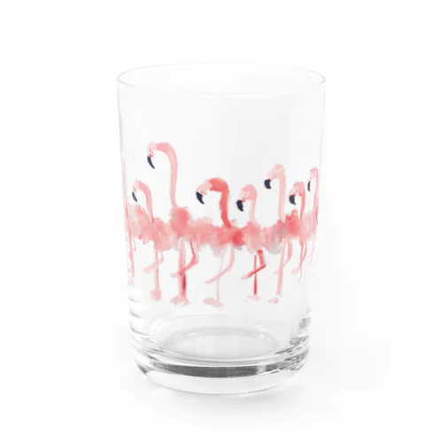 PINKY FLAMINGO  Glass Water Glass