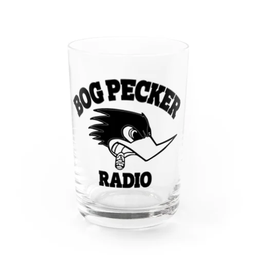 BOG LOGO black Water Glass