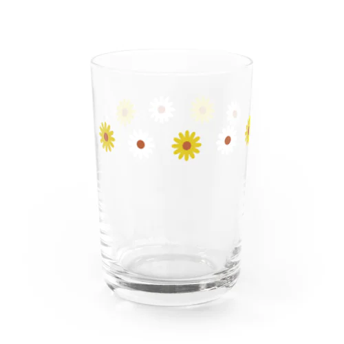 60s Daisies Water Glass