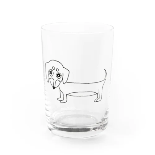 ダックスのわんわん Water Glass